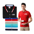 Wholesale Men Lapel POLO Shirt Fashion Design 200 Grams Worsted Cotton Oversize Men's Business Polo Shirt
