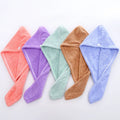 Custom LOGO Drying Towels Thin Cap With Button for Women Super Absorbent Quick-Drying Hair Care Cap
