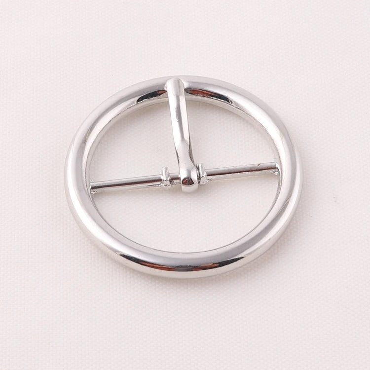1.25 Inch Zinc Alloy Metal Round Belt Pin Buckle for Leather Bag Luggage