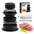 3 in 1 Kitchen Hamburger Press BBQ Tool Patty Maker Press Hamburger Mold Meat Burger Press