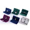 Velvet Jewelry Box Flannel Ring Necklace Wedding Ring Gift Box Pendant Jewelry Box