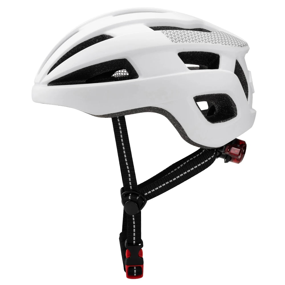 Road Helmet Bike Cycling Fashion Most Comfortable Fietshelmen Met Achterlicht With High Brightness Flashing Warning Light