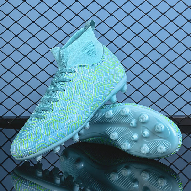 New Adult Outdoor Anti-Skid Waterproof Sports Football Shoes Youth Fashionable Training Indoor Student Soccer Boots