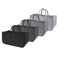 Eco Friendly Outdoor Felt Storage Basket & Tote Bag with Firewood Holder Customized Size Multifunction Design
