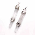 DIY Good Quality Crystal Pencil Shape Clear Quartz Pendant Wholesale Gemstone Pendants Healing Crystal Pendant