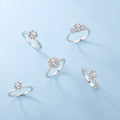Luxurious IGI Certified Lab-Grown Diamond Engagement Ring Wedding Promise Jewelry 18K Gold Setting Brilliant-Cut Diamonds Ring