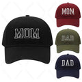Trendy Embroidered Dad Mom Baseball Cap Cotton UV Protection Sun Hat for Women Ideal Mothers Day Gift