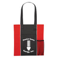 Ruthbag Customizable Red Non-Woven Handled Medium Duffle Shipping Bags Letter Pattern Tote Gift Bags