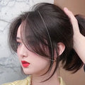 ML Hairpieces Replacement Two-piece Long Bangs Virgin Cuticle Aligned Hair Bundles Brazilian Hair Soft Locs Clip in