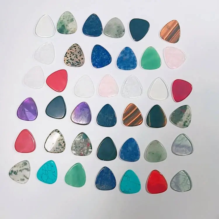 Wholesale New Hot Sale Acoustic Semi Precious Stone Engraved Best Unique Personalized Custom Guitar Picks