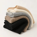 Factory Wholesale Winter Hot Selling Krown Cashmere Soft Lightweight Solid Black 30x165cm Custom Luxury Knitted Fashion Men