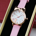 Fashion Business Children's Watches Alloy Leather Strap Cute Cartoon Cat Kids Watch Gift Set MegaBDM