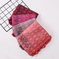 New Exquisite Cotton Embroidered Tassel Scarves Soft and Breathable Embroidered Decorative Shawl Wholesale Hijab
