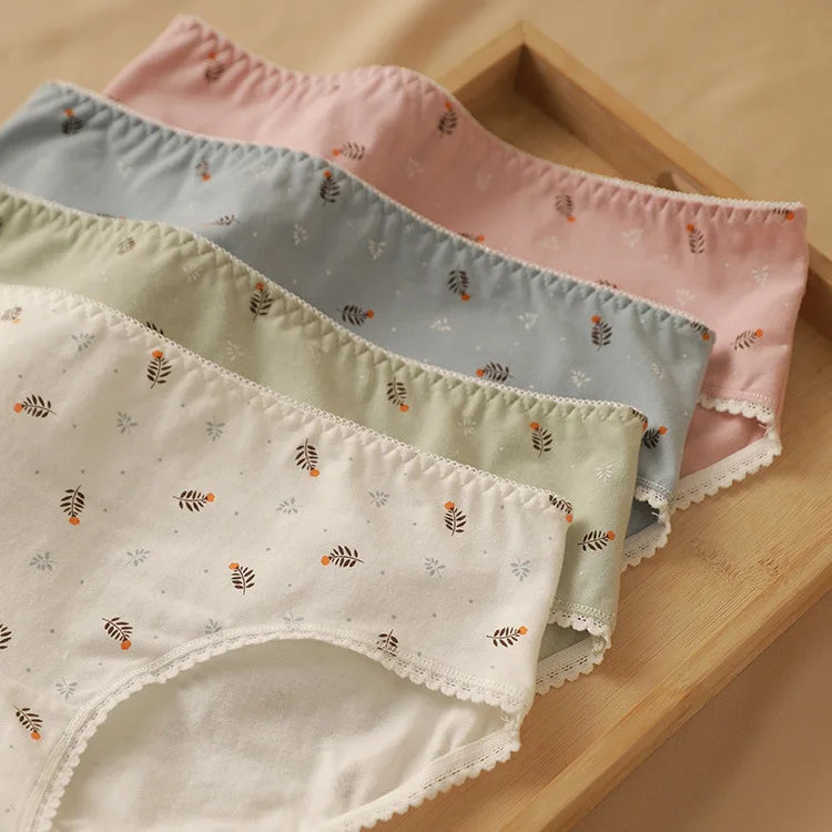 Manufacturers Pure Cotton Mid-waist Soft Comfortable and Breathable Women Seamless Panties