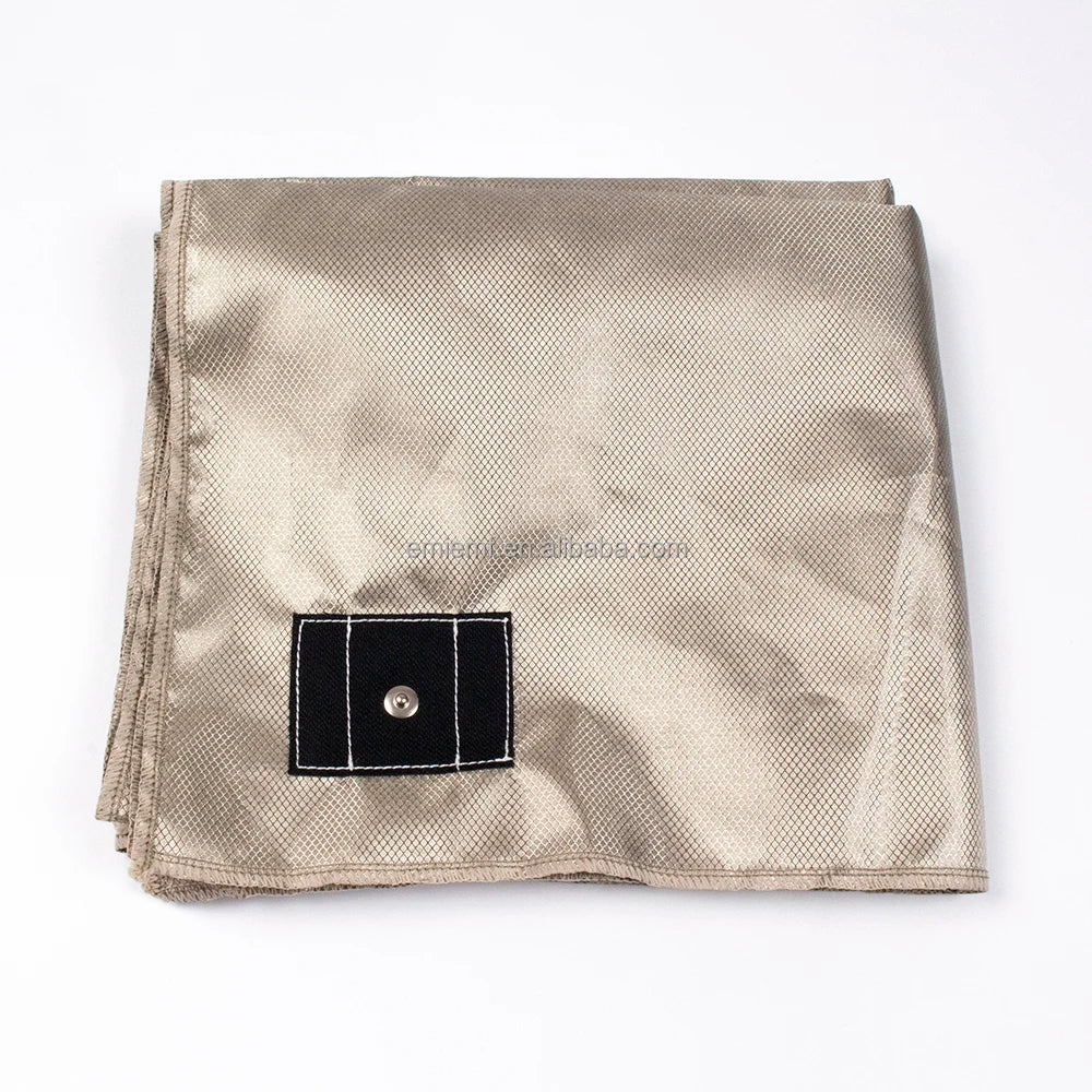 BLOCK EMF  Nickel Copper Fabric Sheet Grounding Sheet With Cable