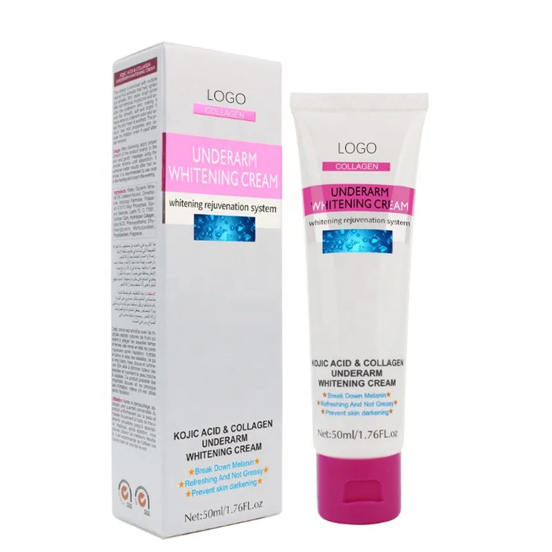 50ml Moisturizing Brightening Body Lotion Kojic Acid Collagen Underarm Whitening Cream Skin Care