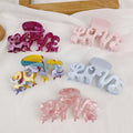 New Acetic Acid Elegant Hair Claw Love Letter Girl Cute Hair Claw Sweet Hair Claw Clip