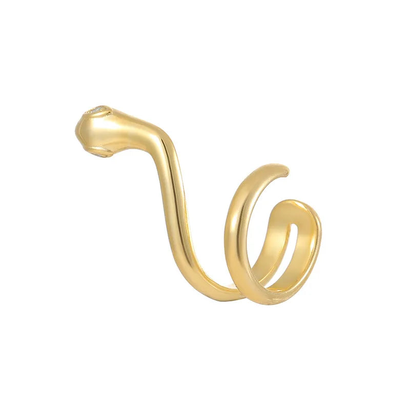 Earring Clip  Silver Sterling Jewelry Snake Earrings