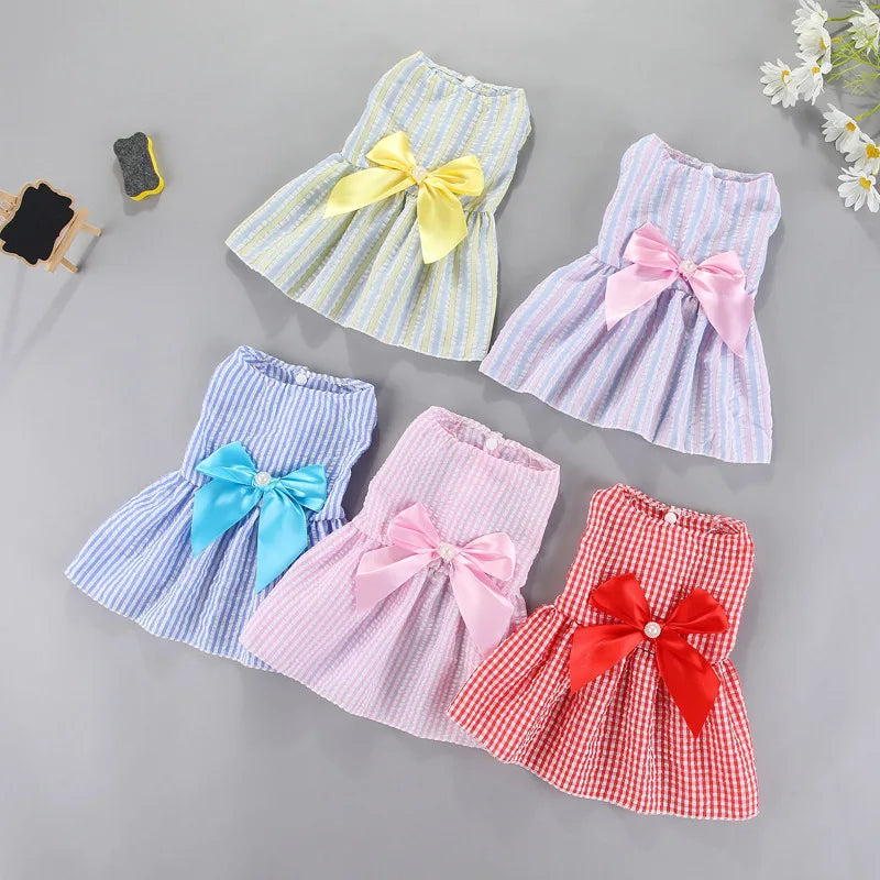 OEM ODM Cute Pet Clothing Modern Butterfly Skirt for Dogs and Cats Spring Summer New Puppy Clothes Dog Dress