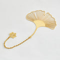 Exquisite Clover Gold Brass Leaf Metal Bookmark with Tassel Custom Silk Screen Printed Bookmarks As a Great Gift for Books