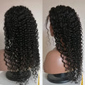 HD Lace Full Virgin Brazilian Human Hair Wigs Deep Wave Curly Transparent Lace Front Human Hair Wigs for Black Women