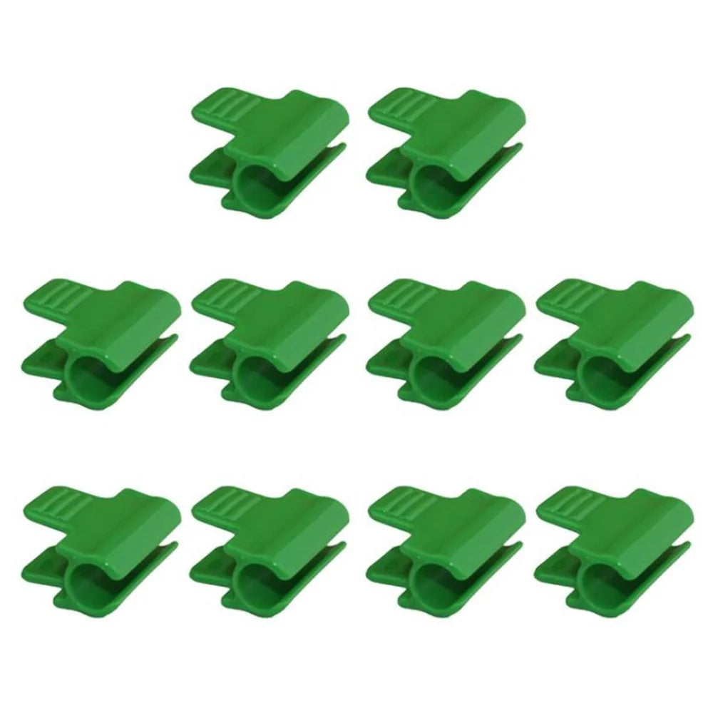 Plastic Film Clips 11mm Diameter Plant Fixing Clamps Greenhouse Film Row Cover Netting Clips