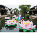 Color Changing Inflatable Lotus Flower with LED Light for Inflatable Concert Nightclub Stage Decoration