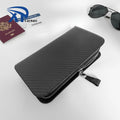 Best Quality Matte and Bright Business Waterproof Wallet Zipper Wallet Carbon Fiber Twill and Plain Wallet