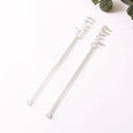 Silver Color Personalized Acrylic Cheers Drink Stirrers and Gold Color Customized Stirrers with "Cheers"