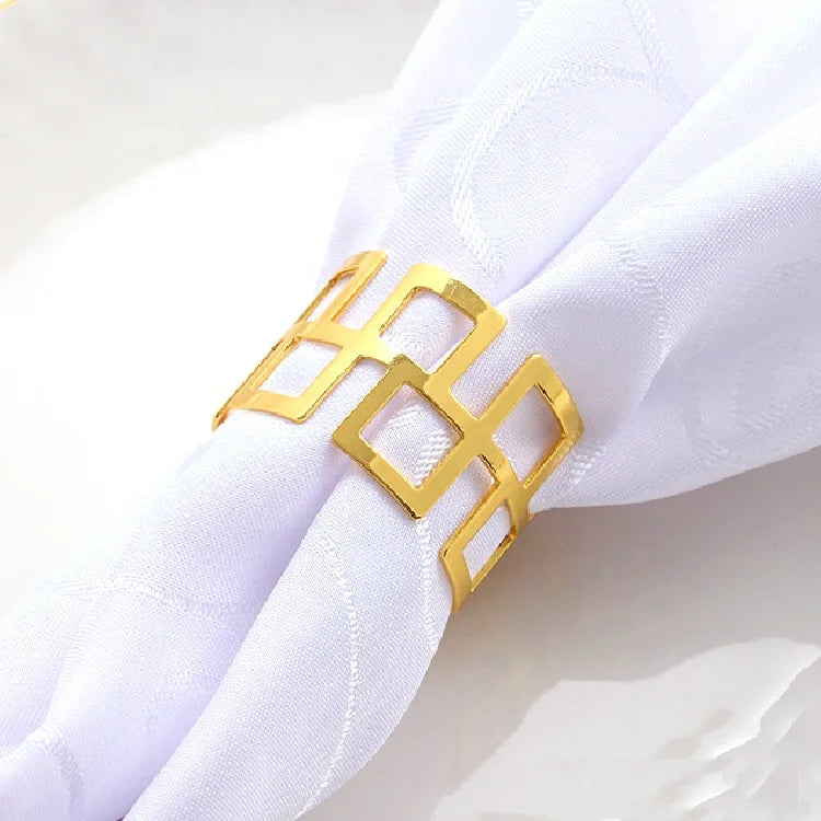 Cheap Napkin Ring Gold Napkin Holder Napkin Ring for Wedding Party Occasions