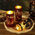 Battery Powered Handmade Christmas Flameless Led Candles with Remote Control for Wedding and Parties Decorations