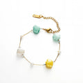 New Summer Shell Pearl Non-fading Bracelet for Women Beach Sweet and Simple Hand Jewelry Stainless Steel 18K Gold-plated