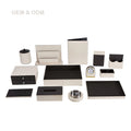 Eco Friendly Guest Bathroom Leather Hotel Supplies Luxury Hotel Accessories Product Amenities Set for Hotel