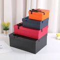 Black Magnetic Lid Durable Art Paper Rigid Gift Box with Embossing & UV Coating for Customizable Gift & Craft Packaging