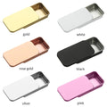 Promotional Cheap Custom logo Empty Sliding Top case Small Mint Candy Metal Tins Box Containers Slide Lid Tin case