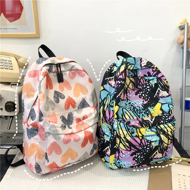 Girls' Fashionable Backpack Waterproof Schoolbag Cute Backpack for Women Suitable for Teenagers to Use