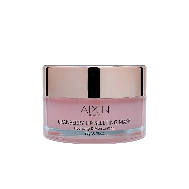 Aixin Private Label 15g Lip Plumping Mask Nourish Hydrate Fills in Lip Lines Vitamin C Sleeping Mask Cranberry Lip Mask