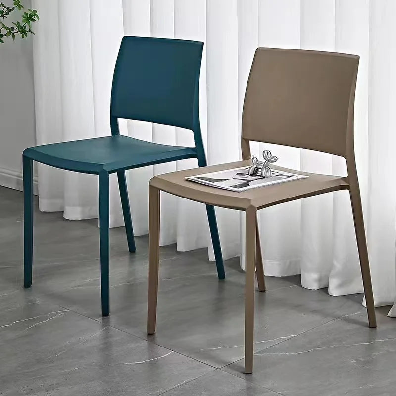 Modern Design Dining Room Home Hotel Furniture Colorful PP Stackable Plastic Dining Chair