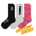FREE DESIGN & MOCKUP Design Your Own Customizable Socks Custom Made Sock Manufacturer Custom logo Unisex Socks