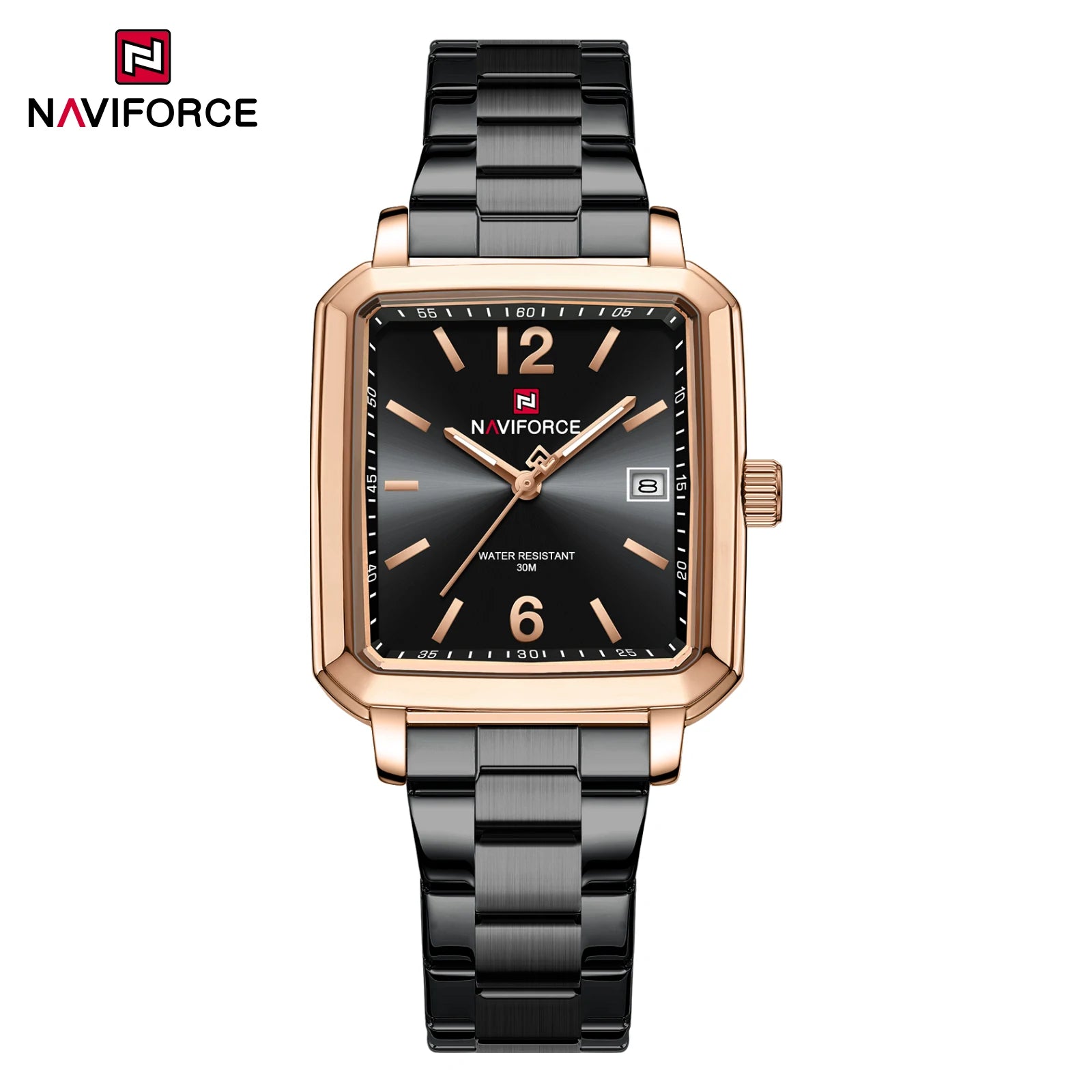 High Quality Custom NAVIFORCE 9252G Quartz Watches Luxus Uhr Waterproof Watch Original Manufacturer Square Man Watch with Date