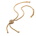 Fashion Chains Jewelry Necklace Statement Textured Lion's Head  Diamonds 18K Gold-plated Necklace Waterproof Jewelry for Women