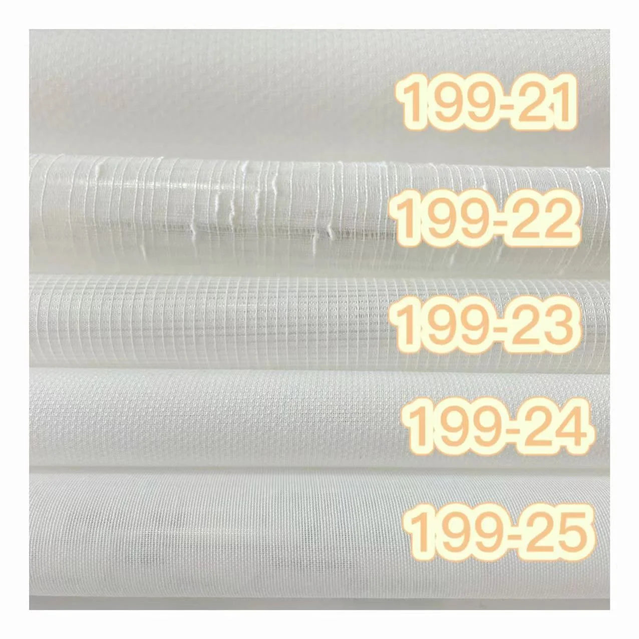 Privacy Elegant Looking Light Filtering Semi Voile Sheer Curtain Fabric