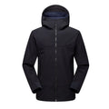 Men's Women's Waterproof Windproof Soft Shell Hooded Jacket Warm Fleece for Outdoor Mountaineering Camping Hiking Zipper Closure
