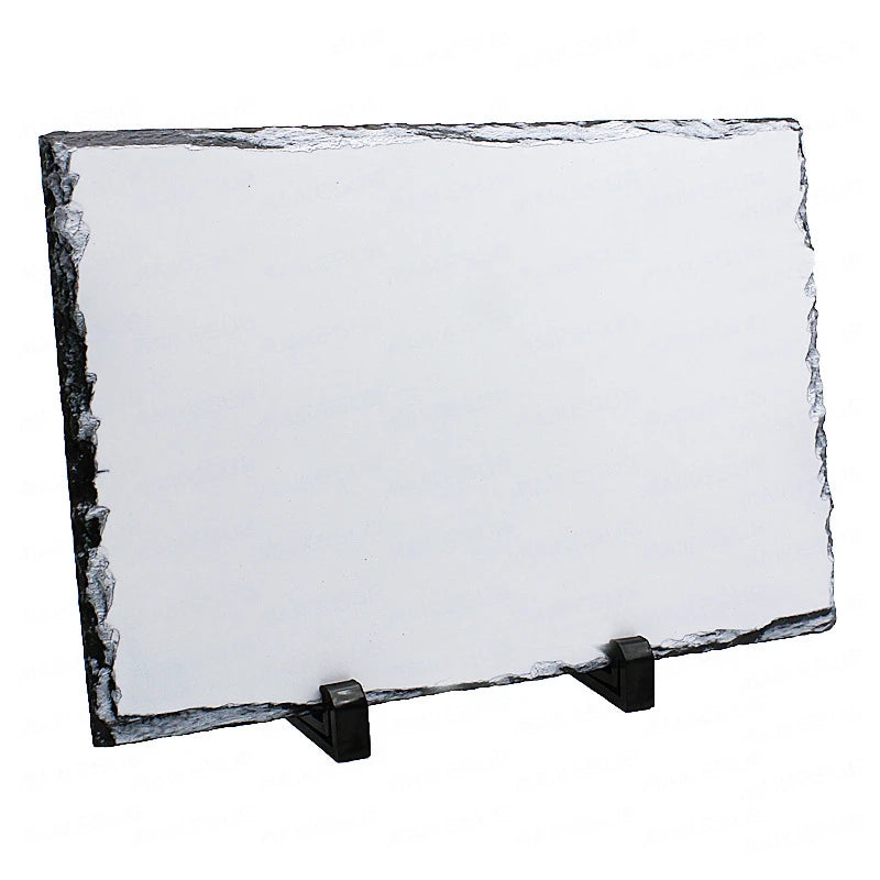 20*30cm Creative Rectangle Photo Frame Rock Stone Sublimation Blanks for Home Decoration Rock Photo Slate Rock Stone Print