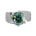 In Stock High-Grade 5 Karat D Color Moissanite Wedding Ring for Women Niche Sterling Silver Wholesale Marriage Ring