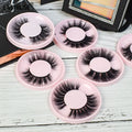 Private Label Lash Packaging Box Hand Made Natural False Eyelashes Wholesale Mink 15mm Full Strip Eyelashes Vendor