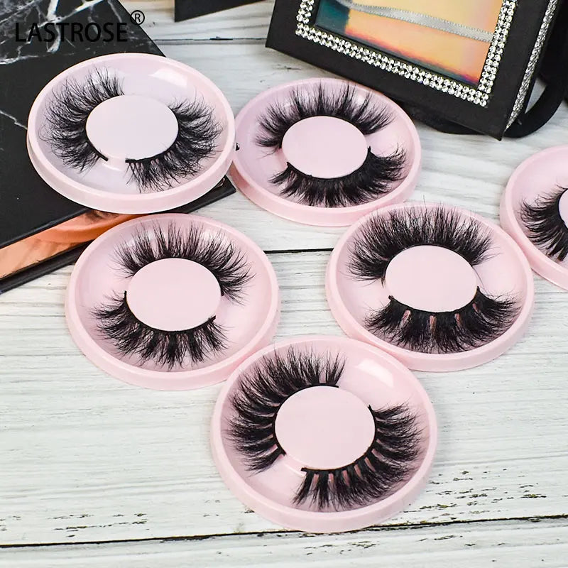 Private Label Lash Packaging Box Hand Made Natural False Eyelashes Wholesale Mink 15mm Full Strip Eyelashes Vendor