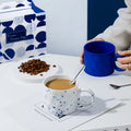 15oz Klein Blue Ceramic Matt Coffee Couple Mug High-end Porcelain Tea Cup Creative Business Wedding Companion Gift Box Wholesale