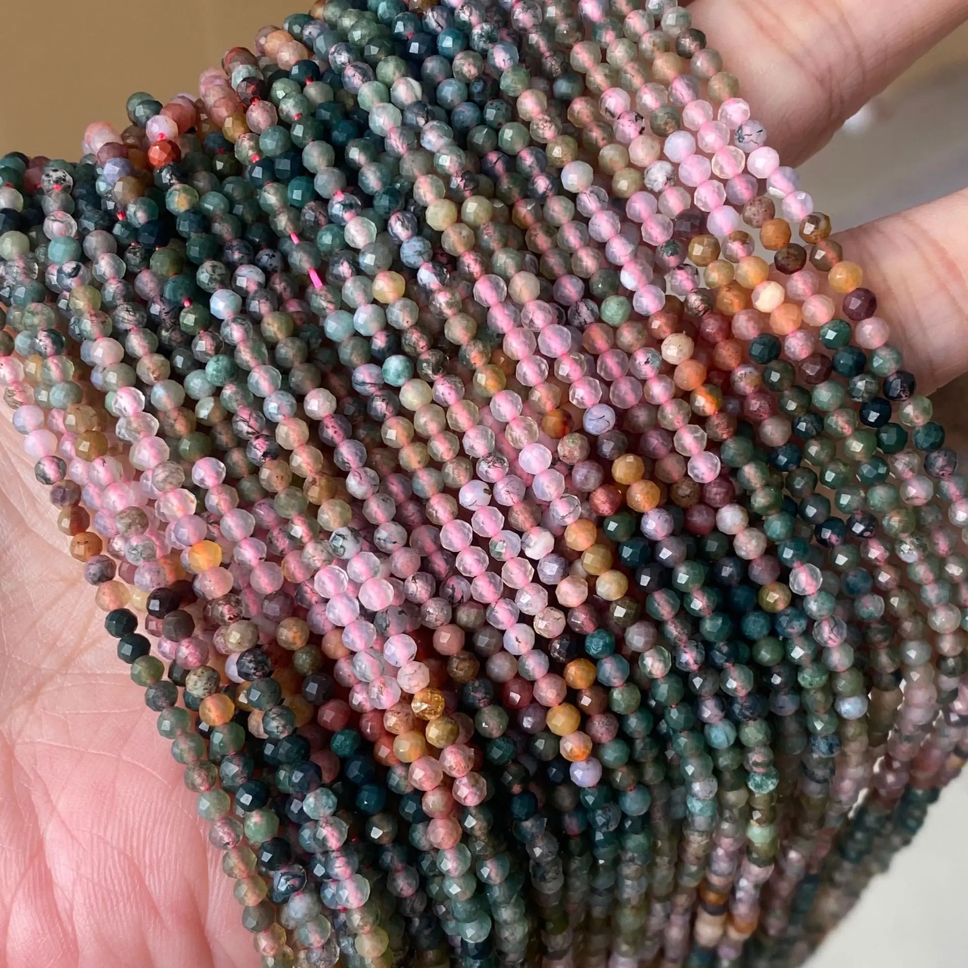 JC Crystal 54 Designs 2mm 3mm 4mm Semi Precious Stone Beads Natural  Jewelry Making Bulk Round Natural Stone Beads Faceted