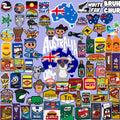 Customized Wholesale 2D Pvc Diy Clog Australia Day New Zealand Shoe Decorations Custom Koala Beer Gold Coast Food Shoe Charms